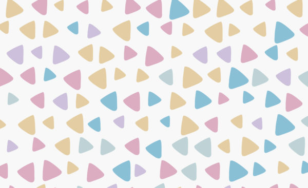 triángulos en colores pasteles